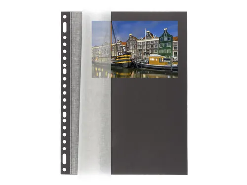 Fotobladen Multo A4 23 rings zwart met zuurvrij dekvel pak a 20 stuks