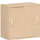 schuifdeurkast,HxBxD 798x800x425mm,1xhouten vloer,2ordnerhoogte