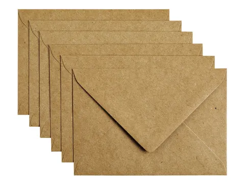 Envelop Papicolor C6 114x162mm Kraft bruin Gegomd