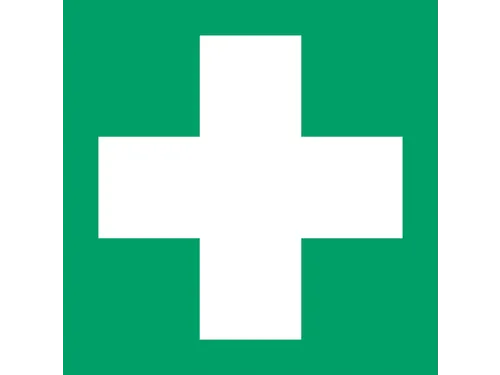 Pictogram bordje Djois EHBO 200x200mm groen