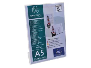 Folderhouder hellend A5 transparant - 5