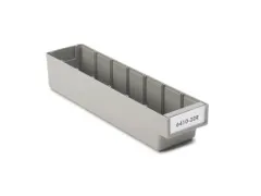 stellingbak,HxBxD 80x94x400mm,PP,grijs