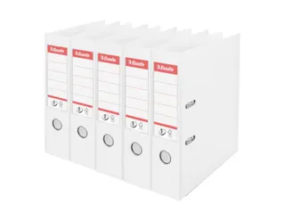 Ordner Esselte No.1 72mm PP 30% gerecycled folie Multipack wit 5 stuks - 2