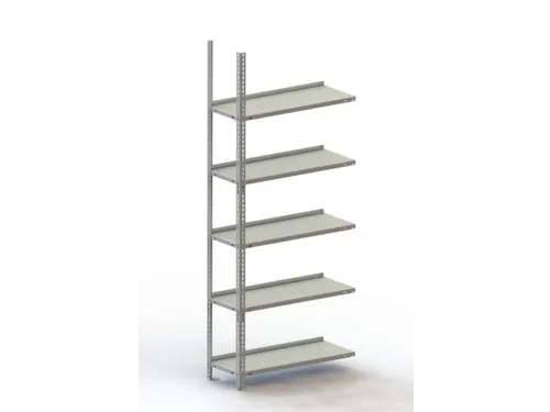 magazijnstelling,aanbouwveld,HxBxD 1850x752x304mm,vaklast 80kg