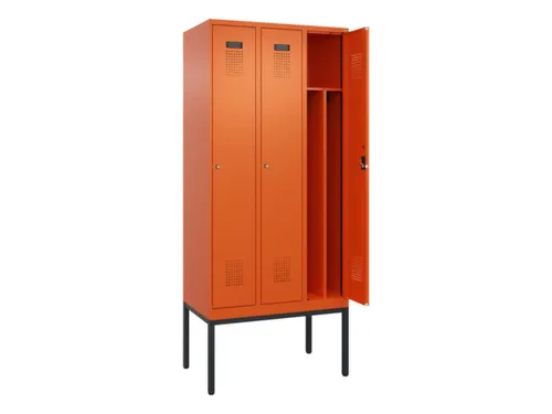 locker voor scheiding van kleding,HxBxD 2120x900x500mm,3vak
