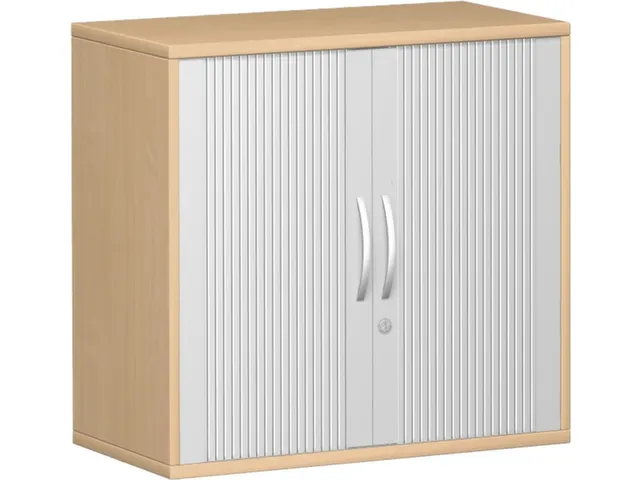 jaloeziedeurkast,HxBxD 720x800x430mm,1xhouten vloer,decor romp beuken