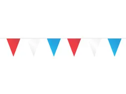 Vlaggenlijn PE rood wit blauw 10 meter