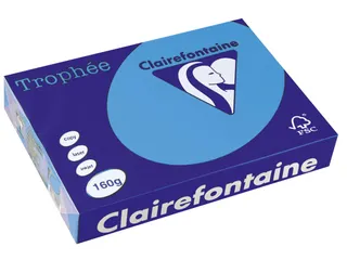 Trophée Intens Gekleurd papier A4 160 gram 250vel Koningsblauw - 1