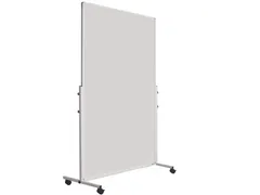 Dubbelzijdig mobiel whiteboard 120x180cm wit gelakt staal