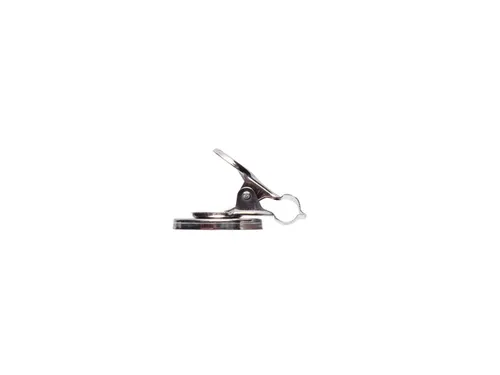 Papierklem MAUL Bulldog met magneet 40mm capaciteit 15mm zilver
