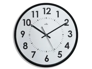 Wandklok Quartz 30 Cm Zwart - 2