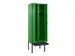 locker met bank,voor scheiding van kleding,HxBxD 2120x600x815mm,2vak