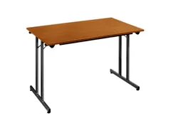 Klaptafel Vrijstaand 120x60 Cm Onderstel Zwart Blad Kersenhout