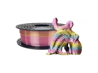 Azurefilm PLA Silk 3D filament 1,75mm Rainbow Tropicana 1kg - 1