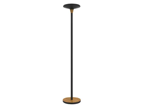 Vloerlamp Unilux Baly led bamboe zwart