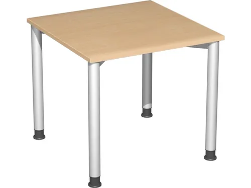 Bureau 4-Poot Hxbxd 680-800X800X800Mm Ronde Buis Beuken