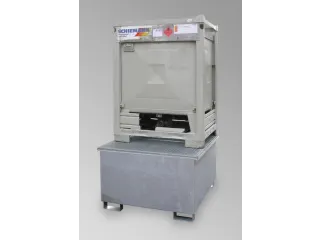Opvangbak 1x Ibc Opvangvol. 1000l Staal 795x 1300x 1360mm Ral 5015 - 1
