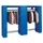 locker met kapstok,HxBxD 1950x2840x480mm,romp RAL7016,front RAL7016