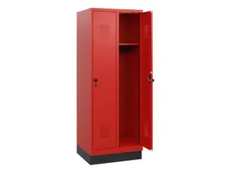 schoollocker,HxBxD 1630x600x500mm,2vak,vak B 300mm,draaigrendel,sokkel