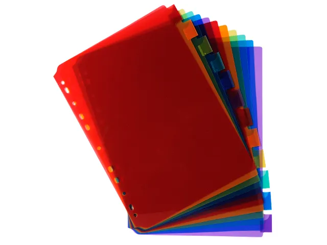 Tabbladen Pp Met Neutrale Tabs In Etikettenhouder 12 Tabs A4