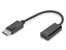 DisplayPort-adapterkabel Type DP HDMI A M/F 0,15m Full HD DP 1.1a Zwar