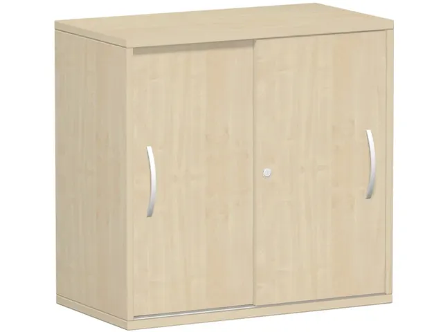 kantoor-schuifdeurkast HxBxD 798x800x425mm hout esdoorn 2 OH