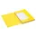 Dossiermap Secolor folio 3 kleppen 225gr geel