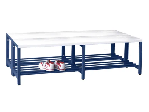 dubbele zitbank,HxLxD 430x1500x740mm,onderstel RAL5010