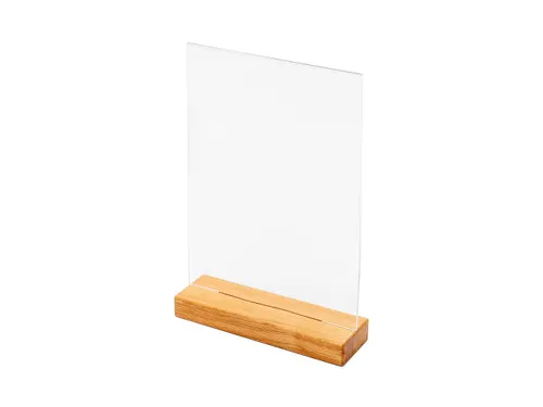 Houten Menuhouder T Tafeldisplay A4 Portret