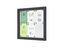 Outdoor Vergrendelbaar Notitiebord Slim 6xA4 Antraciet