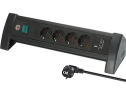 Stekkerdoos Brennenstuhl Premium 4-voudig USB-C en USB-A zwart