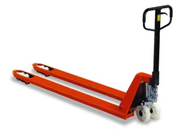 Palletwagen 2.5t Zwenk/vorkwielen Nylon Dubbelvoudig Vorklengte 1150mm
