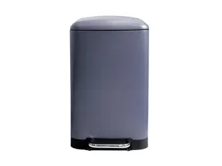 Pedaalemmer 30 Liter Rectangular Metaal Grijs Antraciet - 1