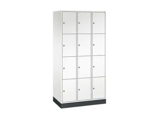 lockerkast,HxBxD 1950x920x500mm,3x4vakken,cil.-slot,sokkel - 2
