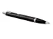 Balpen Parker IM Black Lacquer CT Medium Blauwe inkt