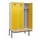 locker met bank,voor scheiding van kleding,HxBxD 2120x1200x815mm,3vak