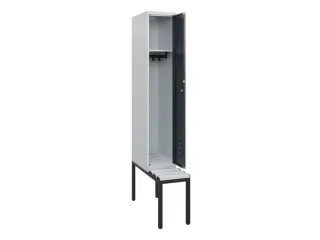 locker met bank,HxBxD 1950x300x815mm,1vak,vak B 300mm,cil.-slot - 2
