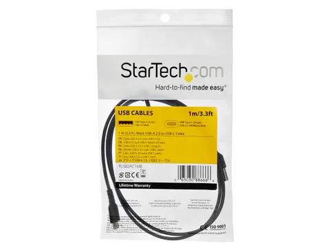 USB-C kabel 1 Meter Zwart