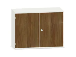 kantoorkast,HxBxD 770x1000x430mm,decor romp wit,decor front noten