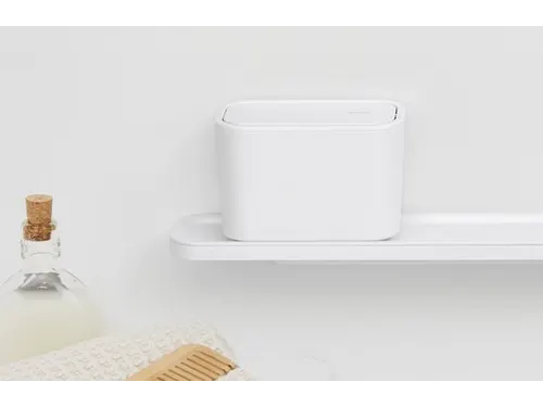 Mindset Badkamer afvalbakje 1.28 Liter Wit