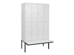 Dubbeldekse dekenkist,HxBxD 2120x1200x815mm,4x2vak.,vak B 300mm