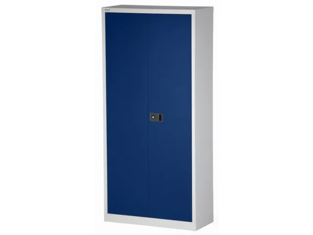 Garderobe-/-Ordnerkast Deur Blauw 3 Puntsluiting Kledingstang