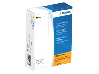 HERMA 4330 Frankeeretiketten enkel met strip 130x40mm 500 Stuks - 1