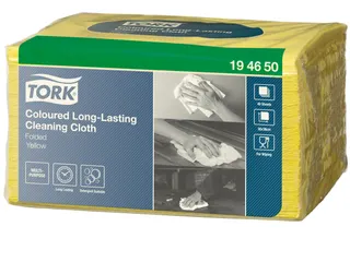 HACCP Doek 194650 Geel W8 1-laags Folded - 2