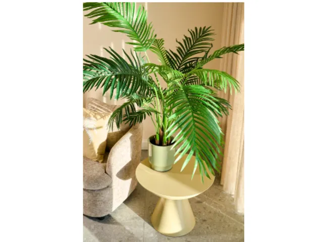 Kunstplant Mica Areca palm in pot groen 120x140cm