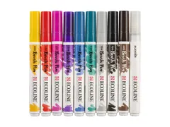 Brushpen Talens Ecoline Handlettering blister à 10 stuks assorti