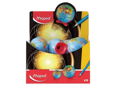 Puntenslijper Maped Globe display à 16 stuks
