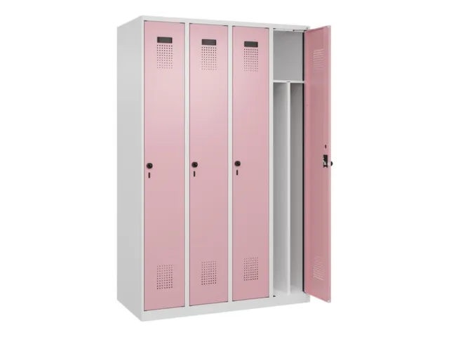 locker voor scheiding van kleding,HxBxD 1850x1200x500mm,4vak