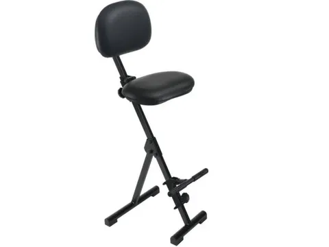 Stahulp,In-/Uitklapbaar,Zitting Kunstleer Zwart