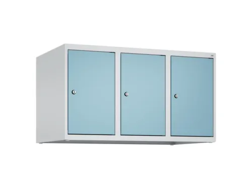 opzetkast,v. locker,3vak.,vak B 300mm,HxBxD 500x900x500mm,cilinderslot